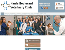 Tablet Screenshot of harrisblvdveterinaryclinic.com